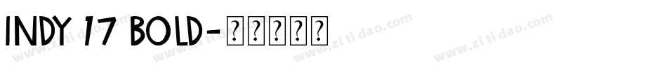 Indy 17 Bold字体转换